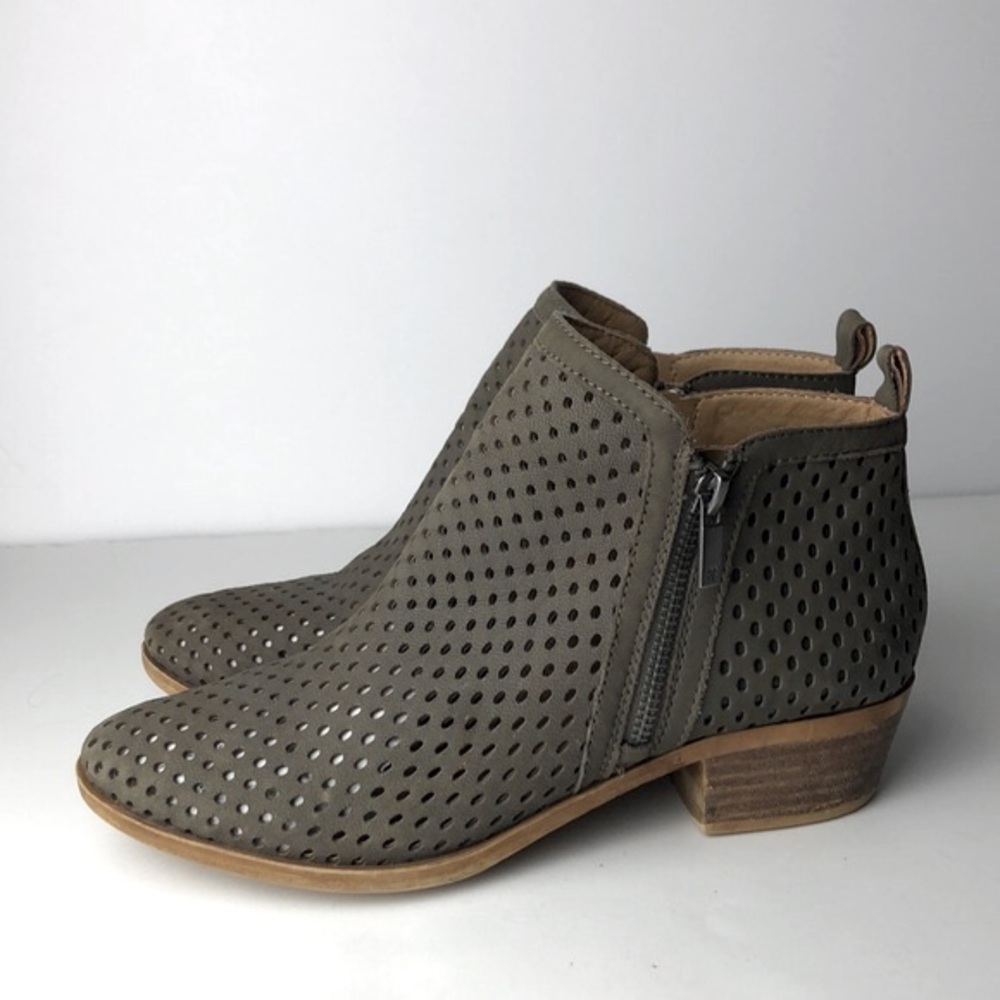 Lucky Brand Basel Dark Stone Ankle Boots